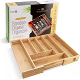 Bamboo Expandable Drawer Organizer