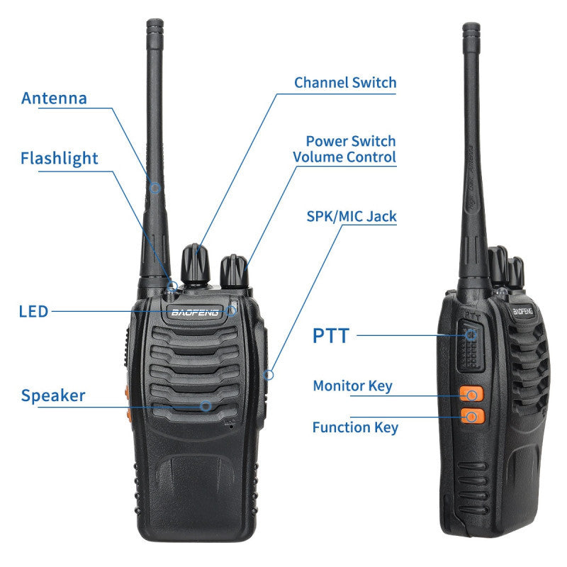 Long-Range Walkie Talkie 2-Pack