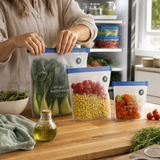 Vacuum-Sealed Reusable Food Storage Bags