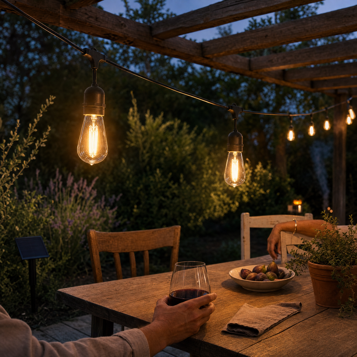 Solar Outdoor String Lights