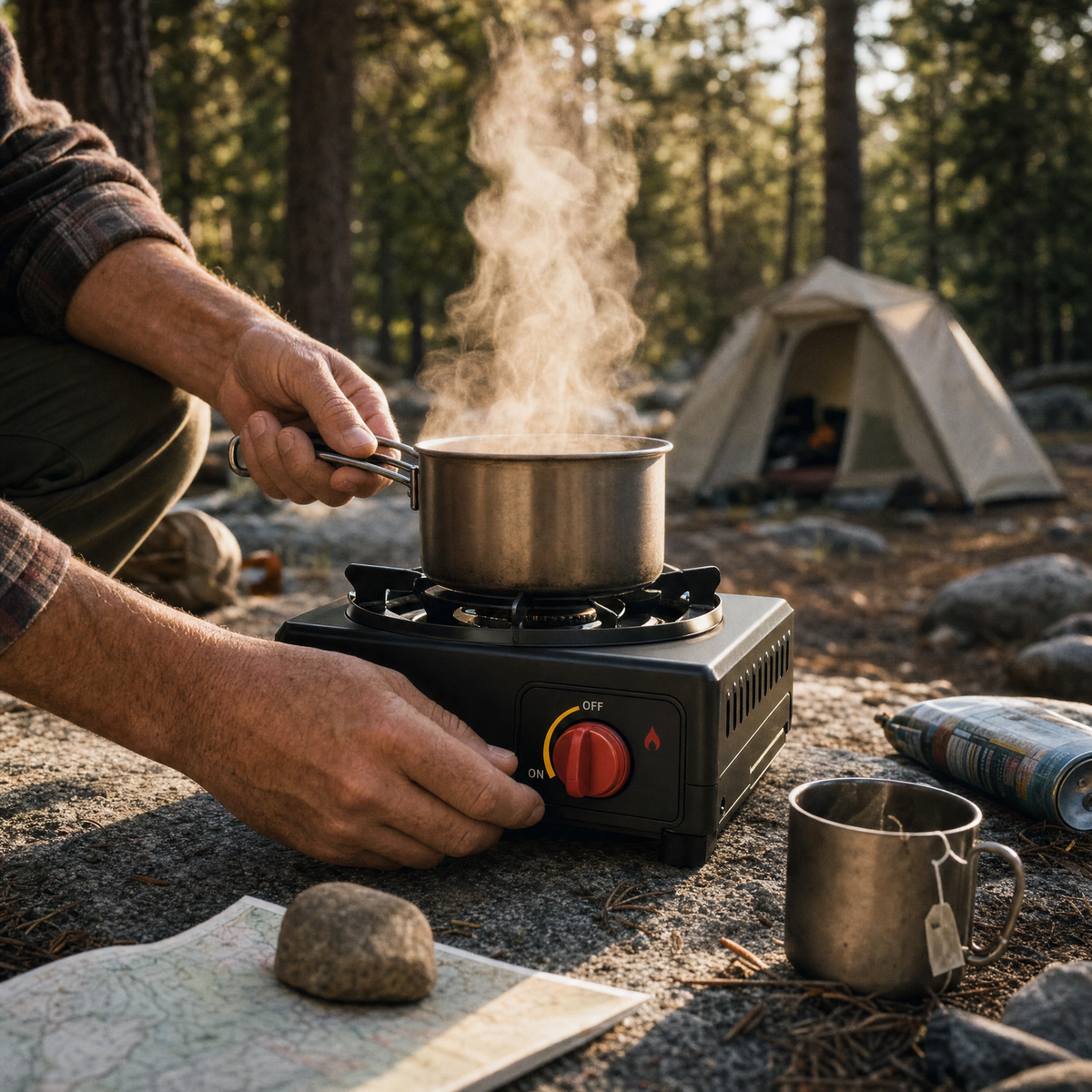 Portable Butane Propane Camping Stove