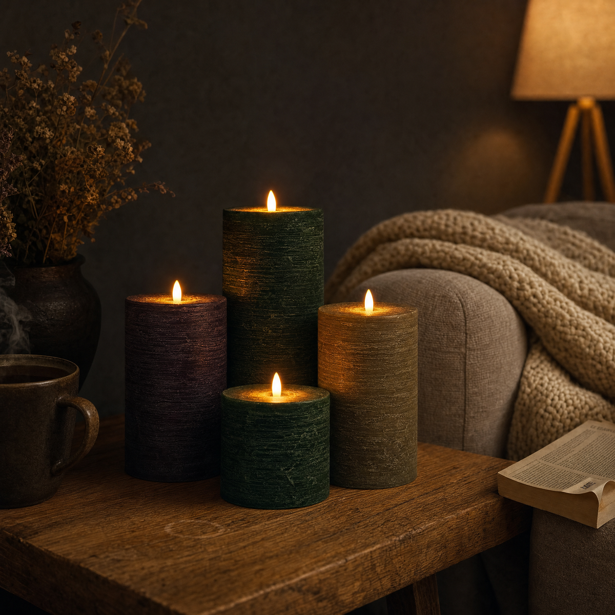 Flameless LED Emergency Candles 4-Pack