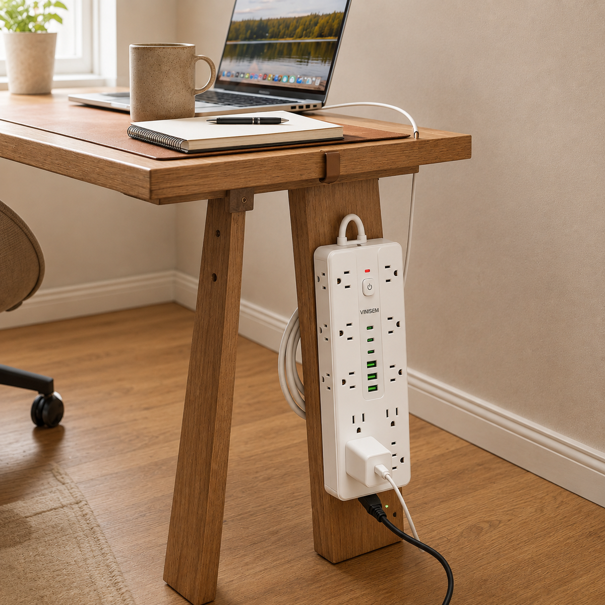 Surge Protector Power Strip with USB