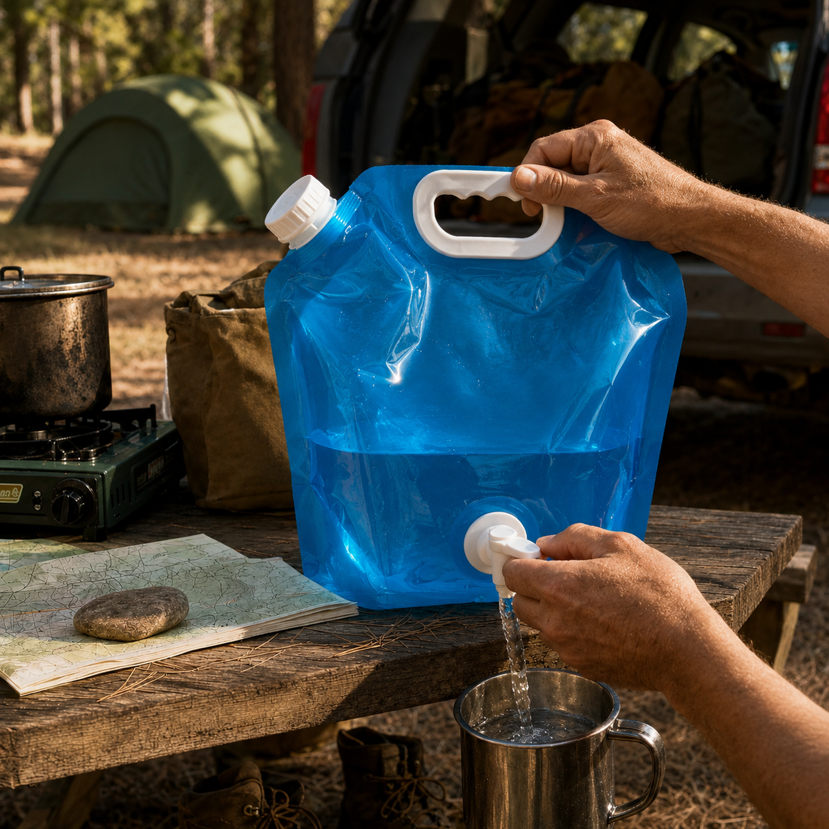 Collapsible Water Storage Container